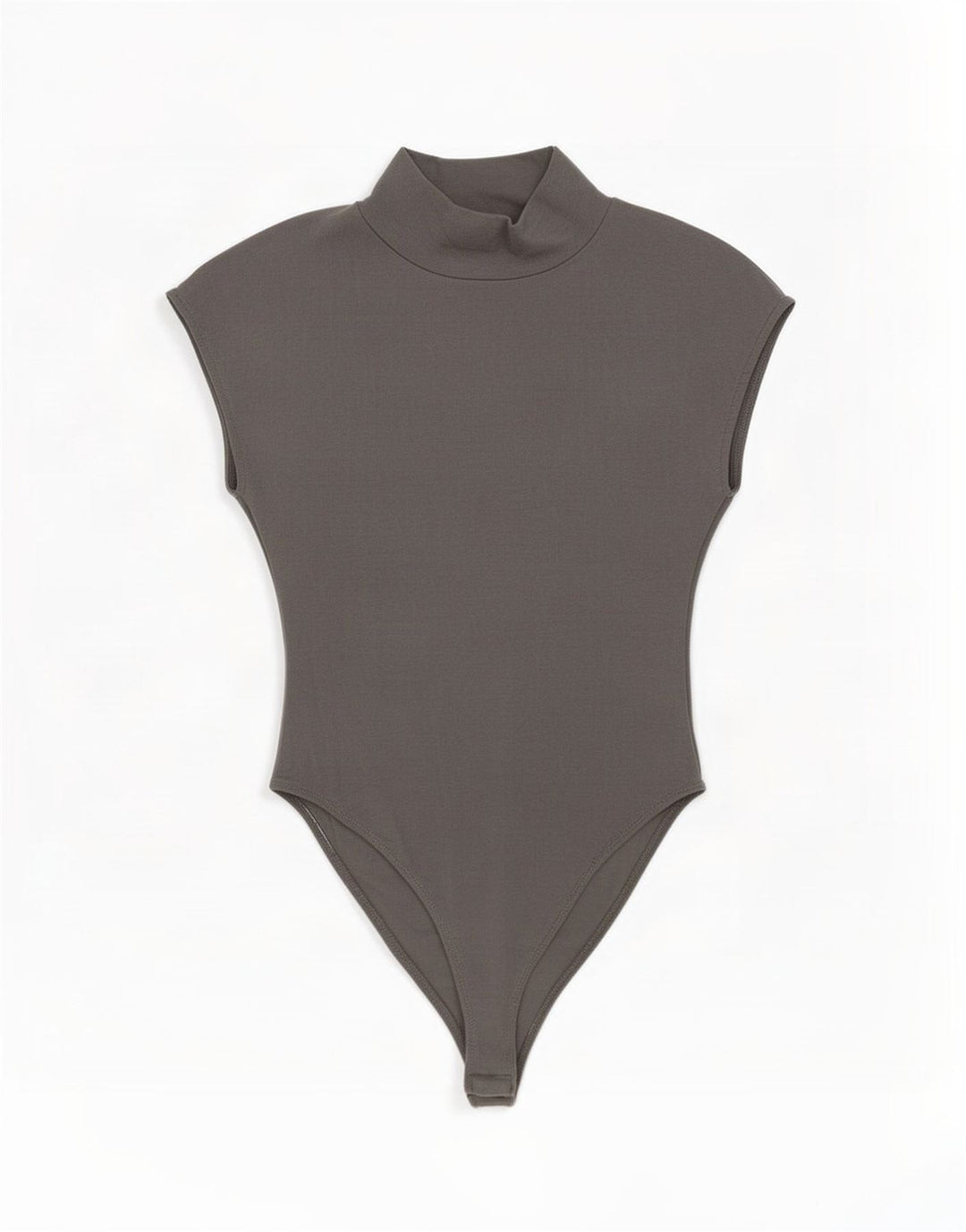 Ärmelloser Damen-Body von Zara UK 12 aus mittelgrauer Baumwolle