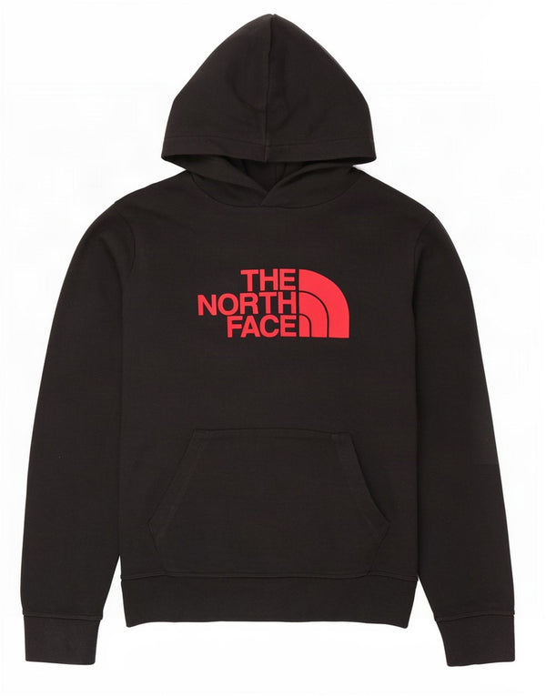 The North Face Jungen-Pullover mit grafischem Kapuzenpullover, 11–12 Jahre, groß, schwarze Baumwolle