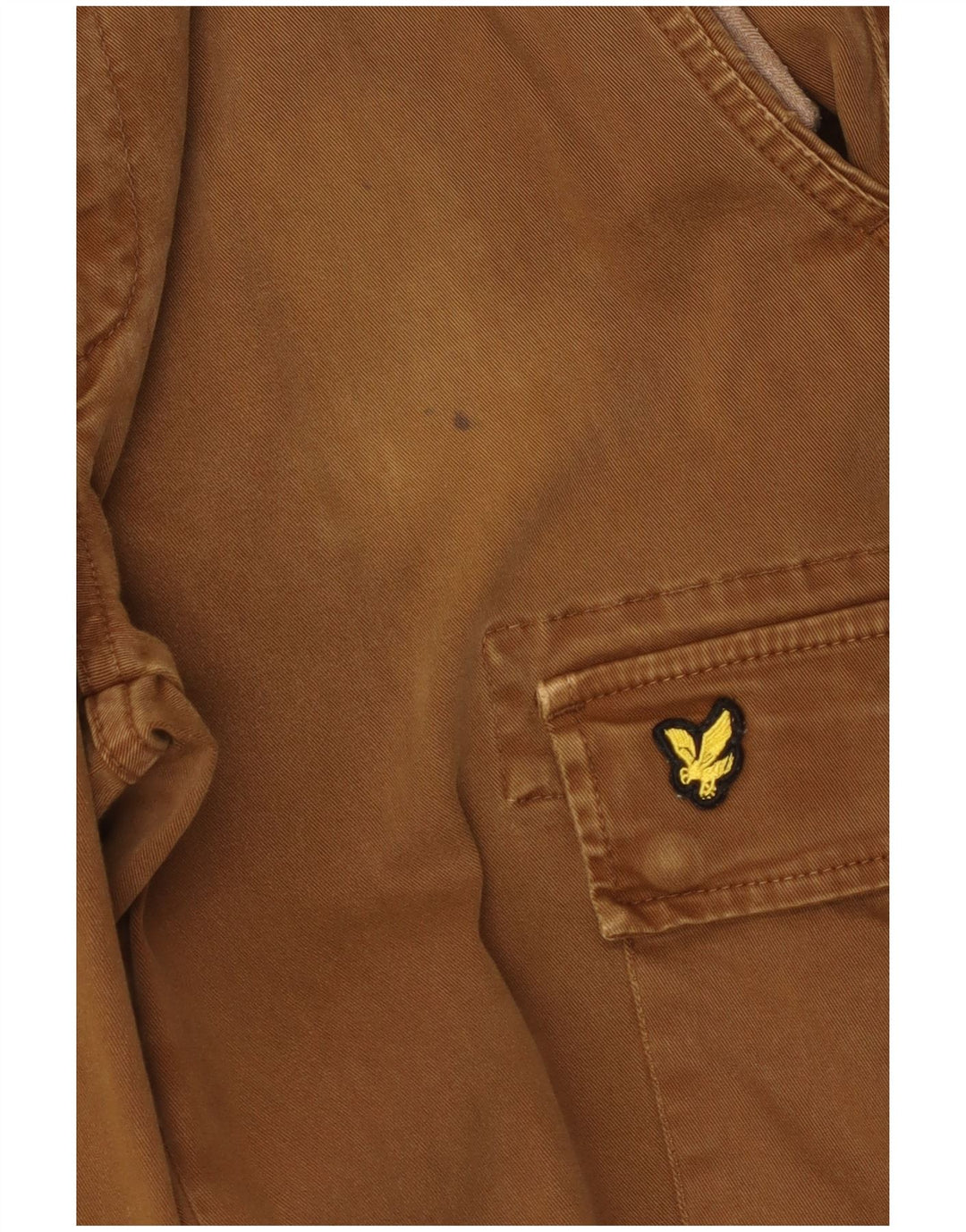 Lyle & Scott Herren Slim Cargohose W32 L33 Braune Baumwolle