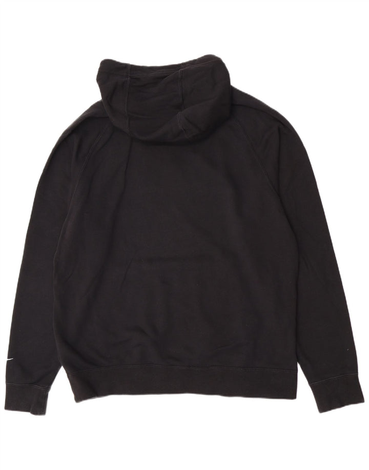 Nike Herren-Kapuzenpullover mit Grafik, reguläre Passform, groß, aus schwarzer Baumwolle