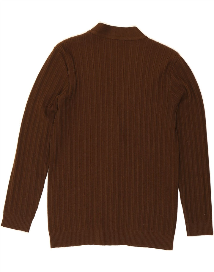 SCHOELLER TODAY Womens Cardigan Sweater IT 44 Medium Brown Polyacrylic Vintage Schoeller Today and Second-Hand Schoeller Today from Messina Hembry 