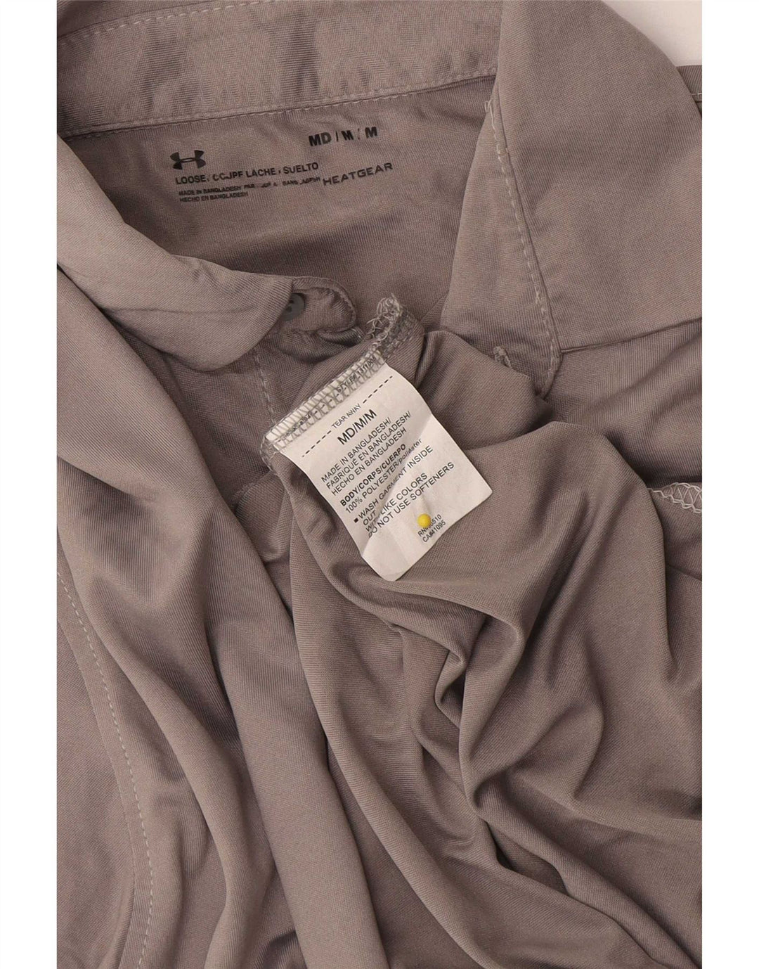 Under Armour Herren Heat Gear Poloshirt Mittelgraues Polyester