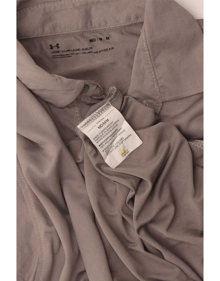 Under Armour Herren Heat Gear Poloshirt Mittelgraues Polyester