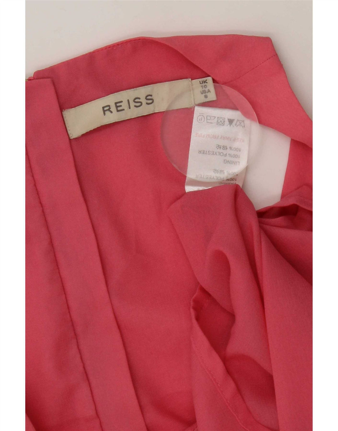Reiss Womens Regular Vest Top UK 10 Small Rosa Polyester