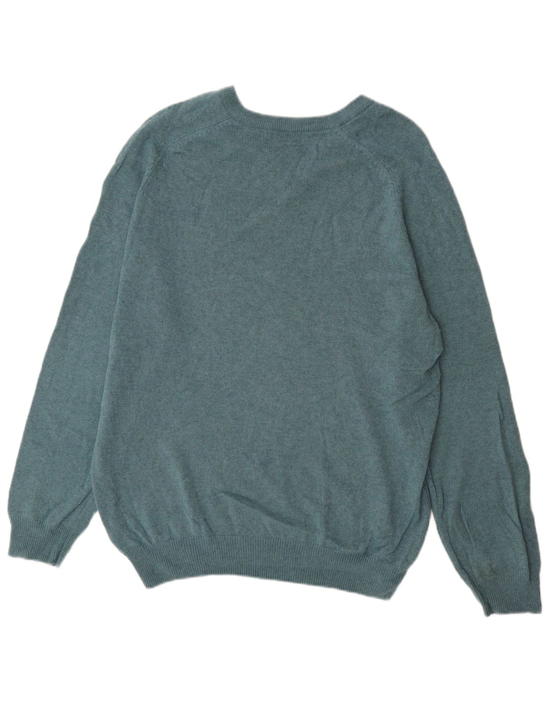 Marks & Spencer Herren Blue Harbor V-Ausschnitt Pullover Pullover Large Grün