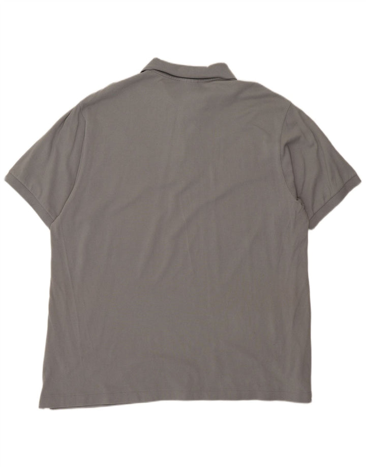 Lacoste Herren Poloshirt Größe 8 3XL Graue Baumwolle