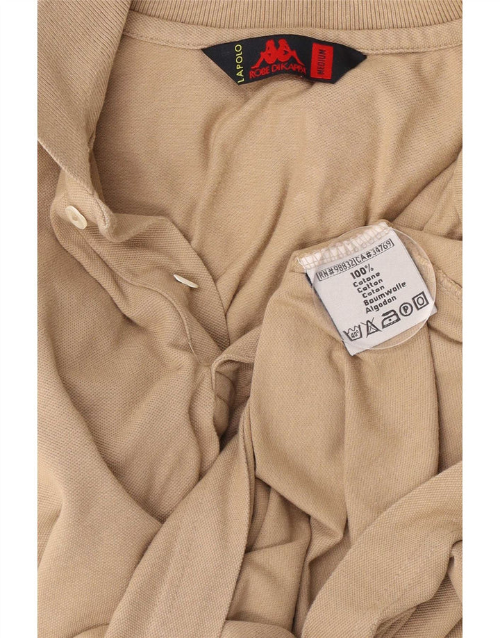 Kappa Herren-Langarm-Poloshirt aus mittelbeiger Baumwolle
