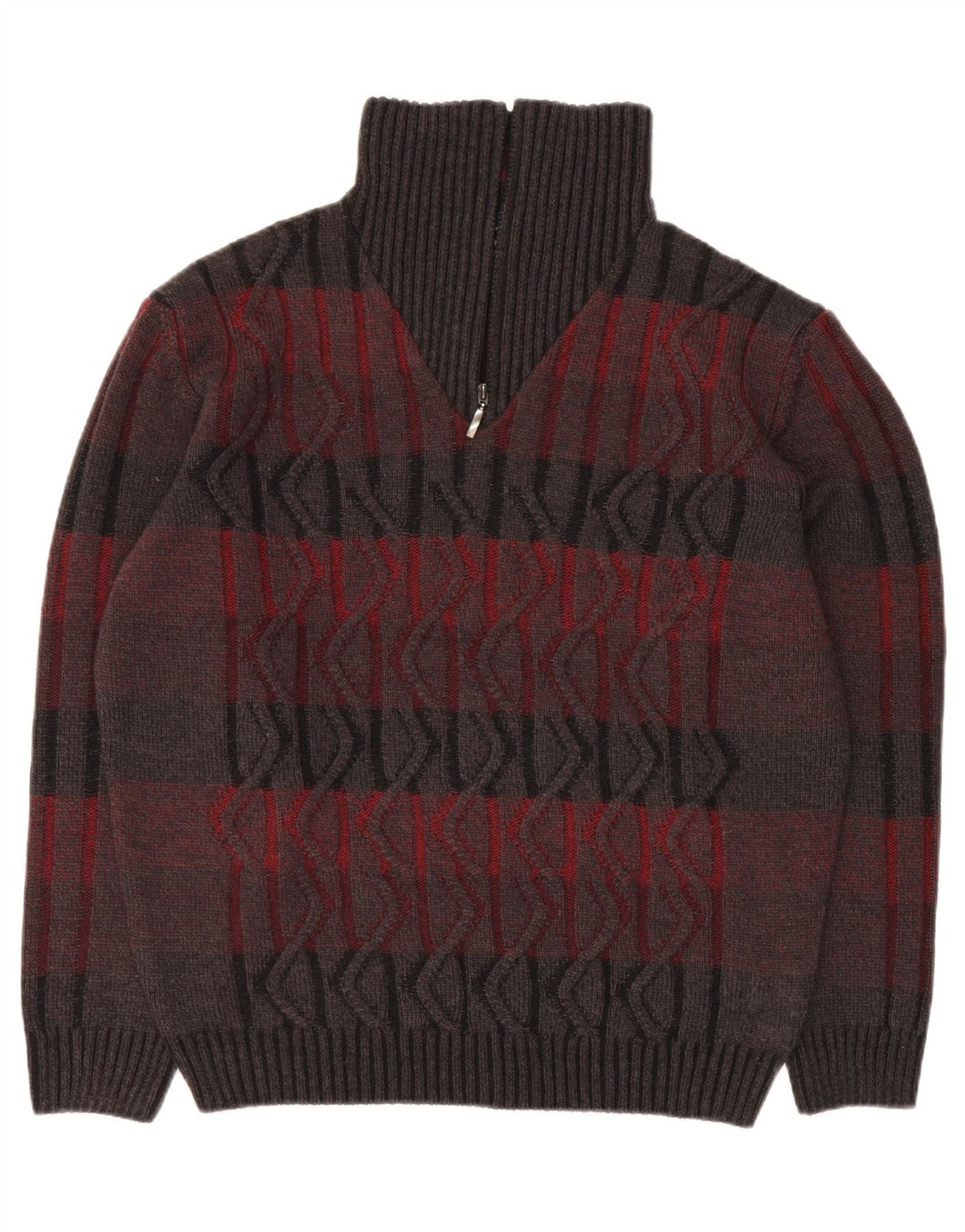 BABISTA Herren-Pullover mit Reißverschluss am Hals IT 54 XL Mehrfarbig gestreift