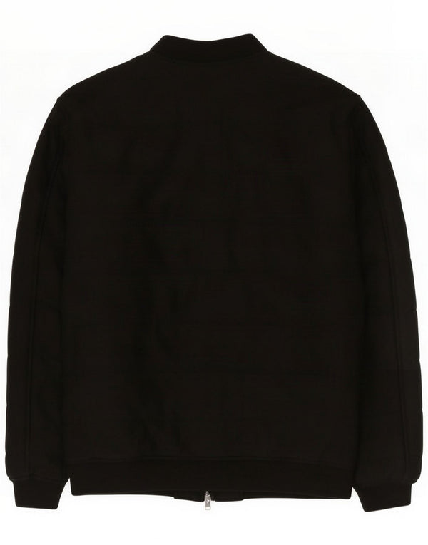 Zara Herren Bomberjacke UK 42 XL Schwarz Polyester