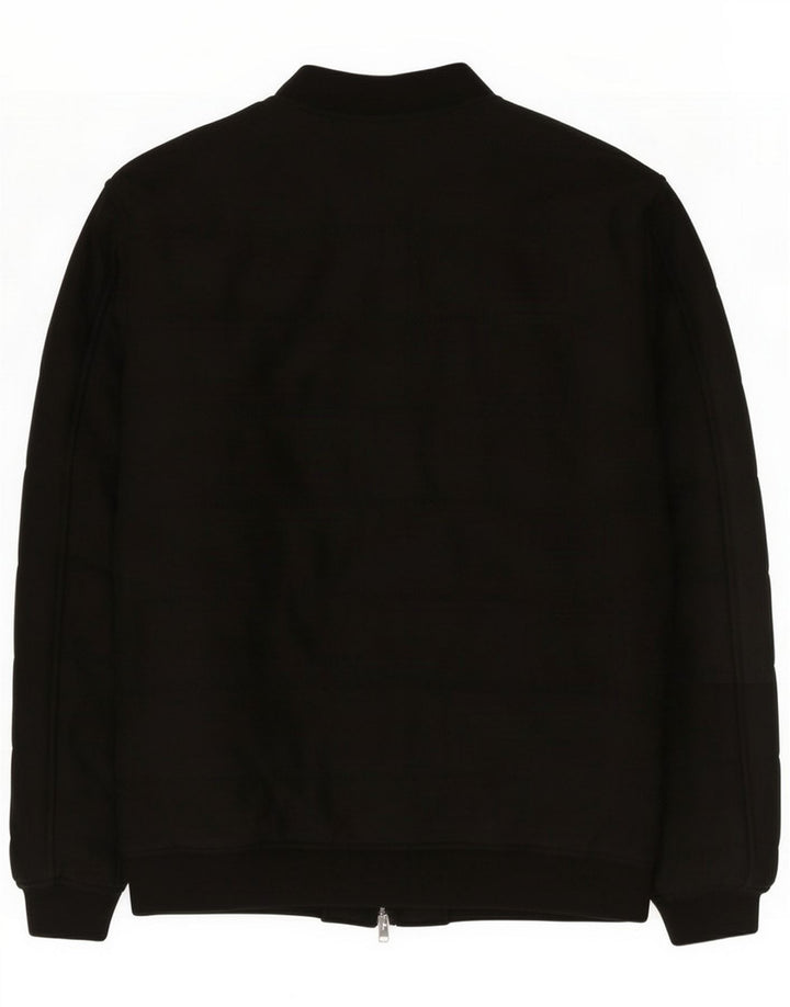 Zara Herren Bomberjacke UK 42 XL Schwarz Polyester