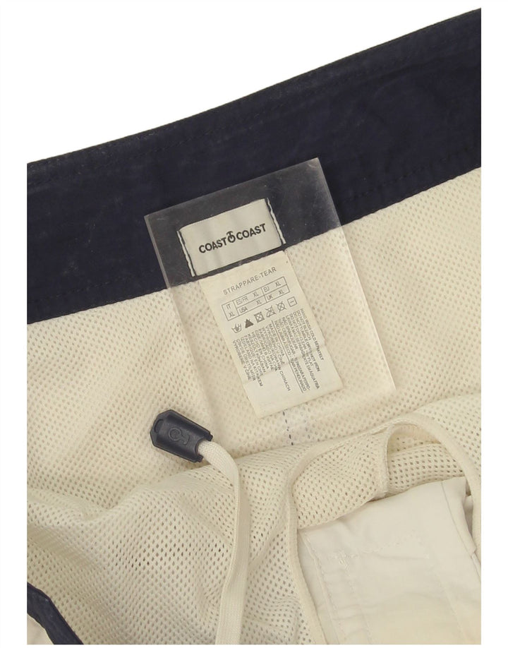 Coast Herren-Badeshorts mit Grafik, XL, Marineblau, Colourblock-Polyamid