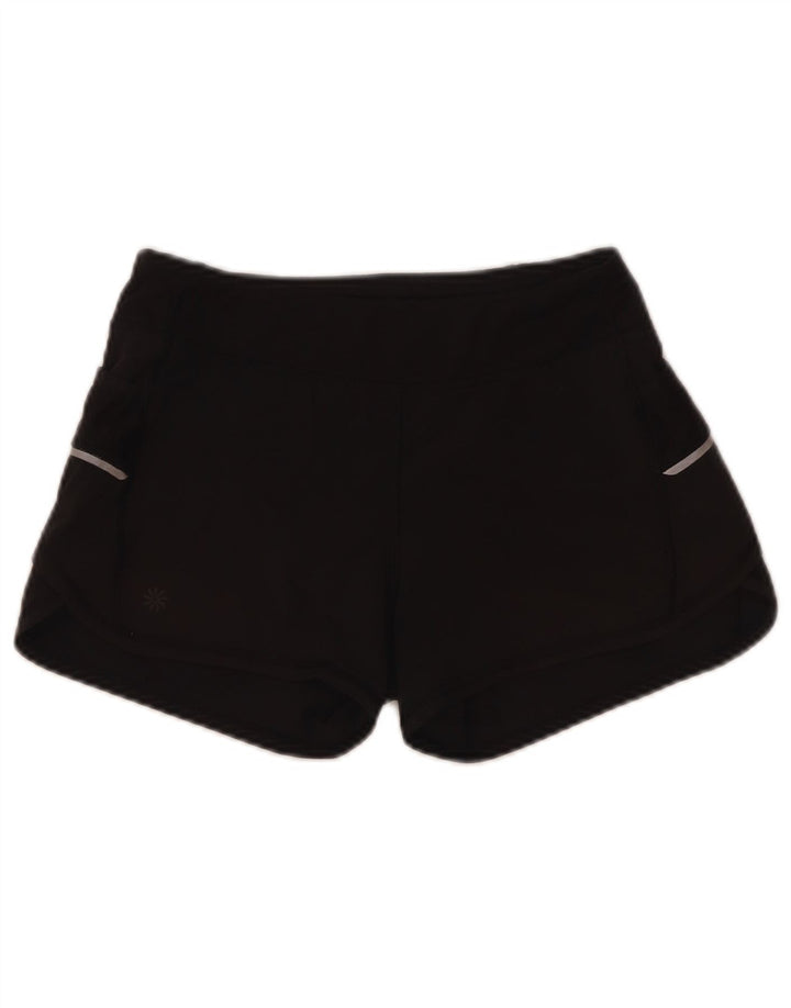 Athleta Sportshorts für Mädchen, 8–9 Jahre, mittelgroß, schwarzes Polyester