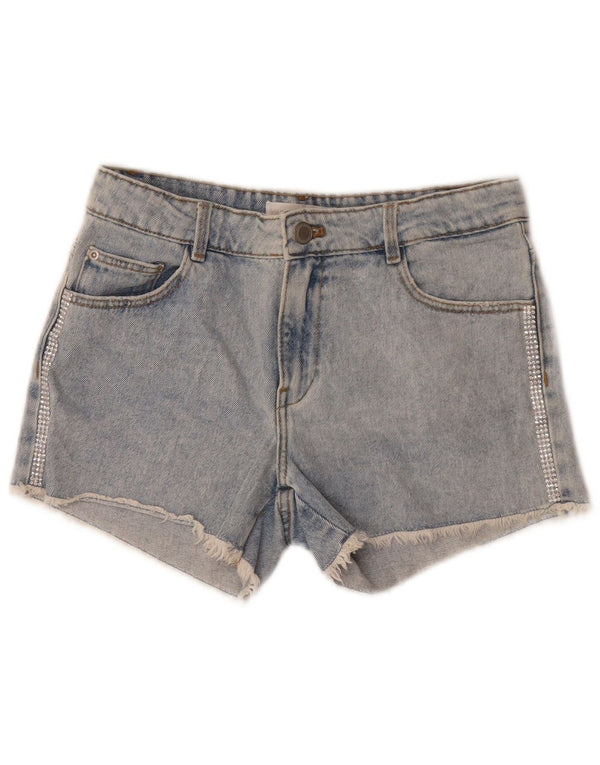 Zara Mädchen-Jeansshorts, 11–12 Jahre, W27, blaue Baumwolle