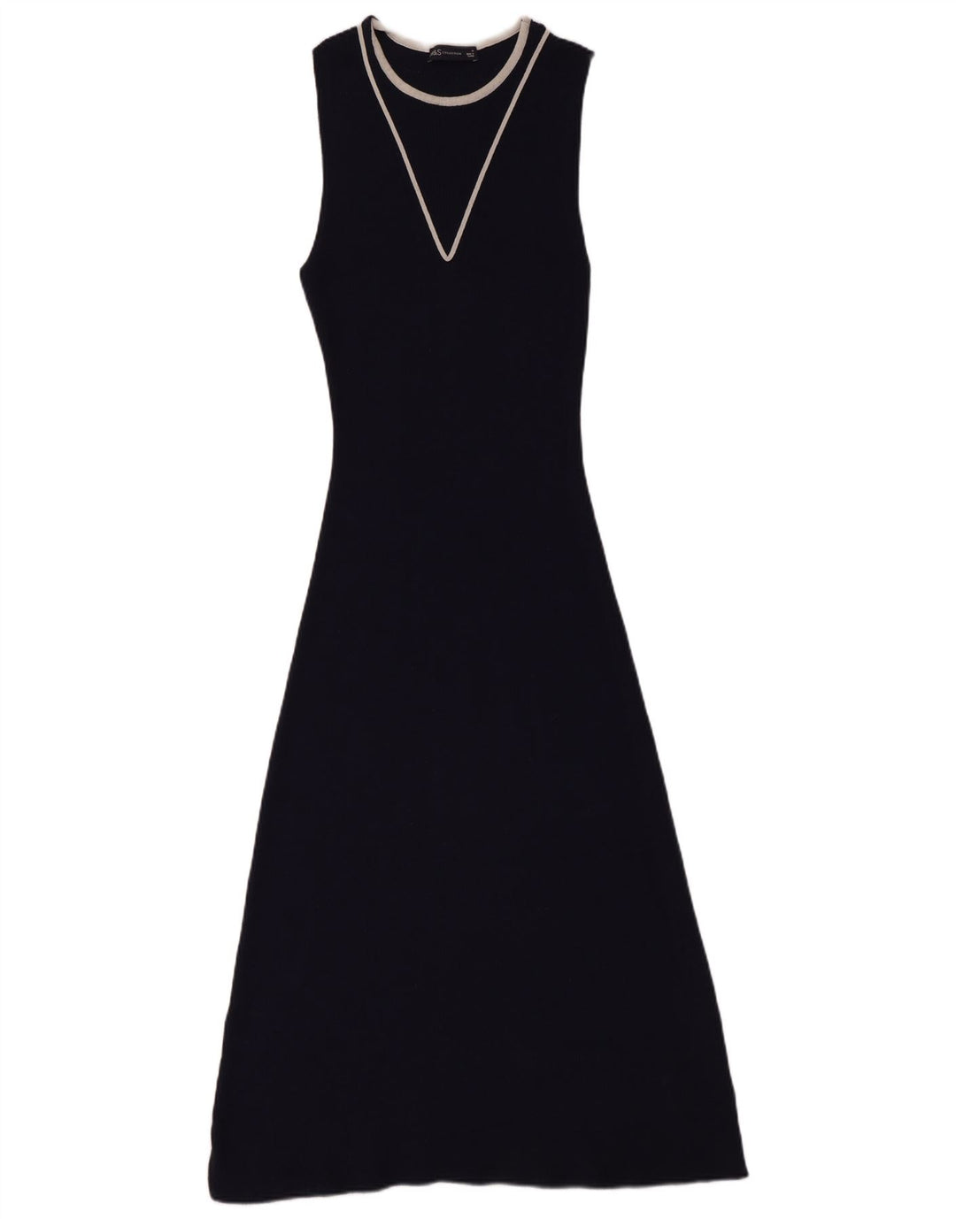 Marks & Spencer Damen Ärmelloses Pulloverkleid UK 12 Medium Marineblau