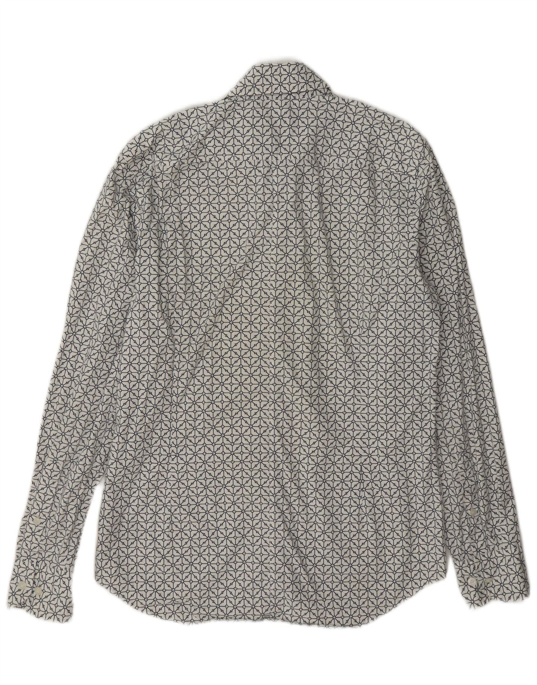 G-Star Herren Super Slim Fit Hemd Mittelweiße geometrische Baumwolle
