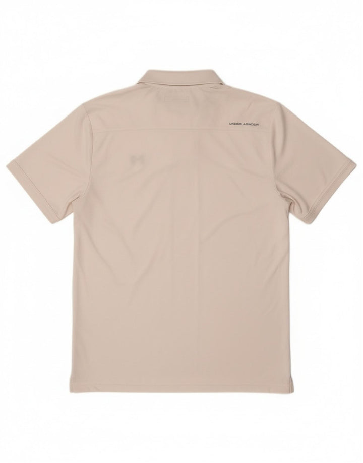 Under Armour Herren Heat Gear Poloshirt, großes weißes Polyester