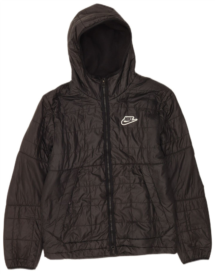 Nike Herren-Windbreakerjacke mit Kapuze, Größe 36, Schwarz