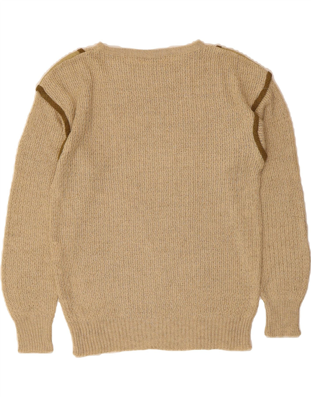 BIFFI Womens Boat Neck Jumper Sweater IT 44 Medium Green Linen Vintage Biffi and Second-Hand Biffi from Messina Hembry 