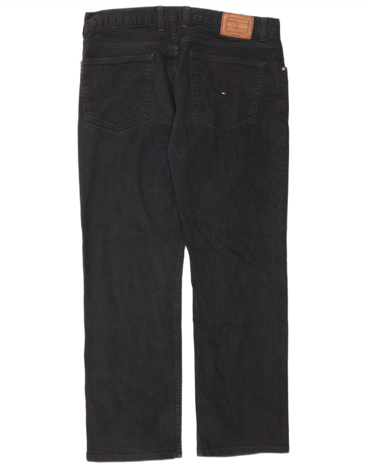 Tommy Hilfiger Herren Straight Jeans W38 L32 Schwarz