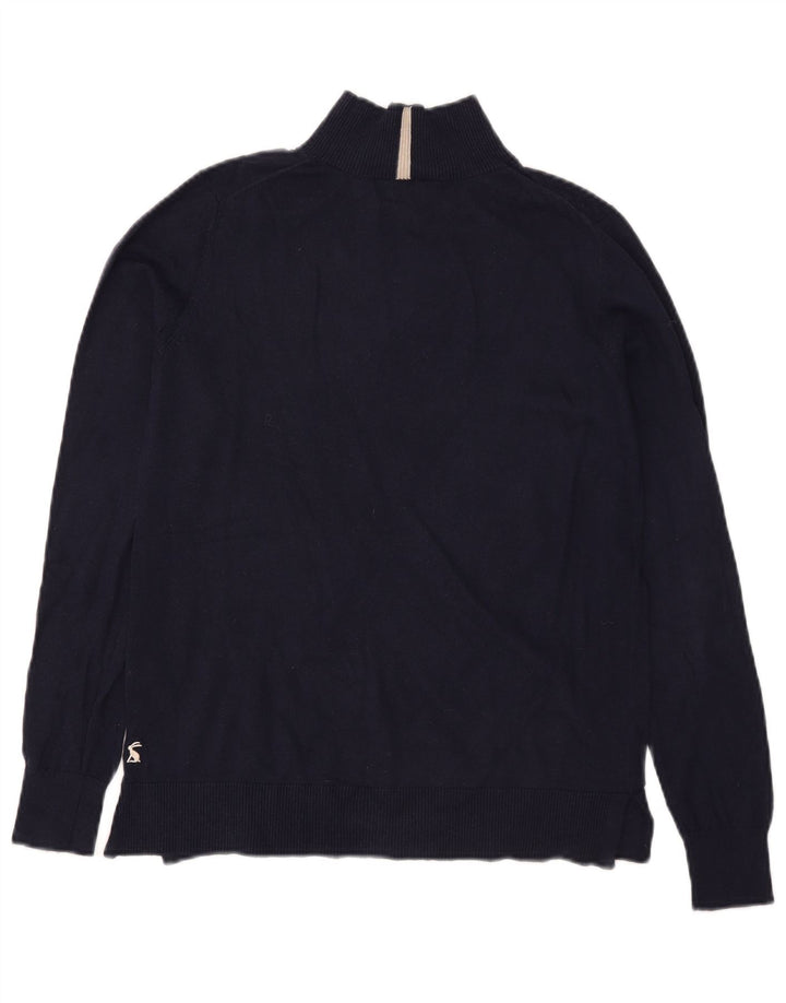 Joules Damen-Pullover mit Rollkragen, UK 12, mittelmarineblau, Baumwolle