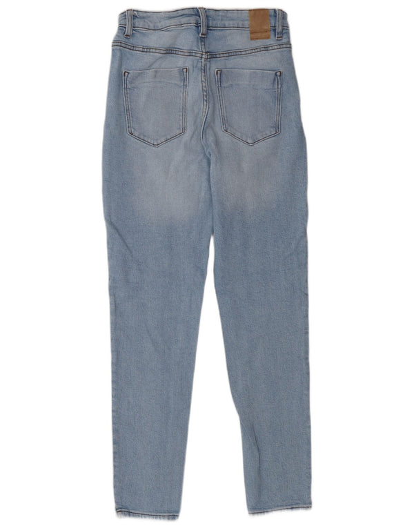 Zara Damen High Rise Skinny Jeans EU 38 Small W28 L29 Blaue Baumwolle