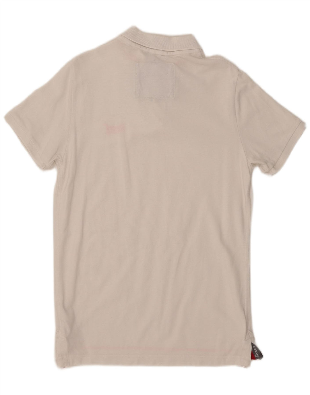 Superdry Herren-Poloshirt, große weiße Baumwolle