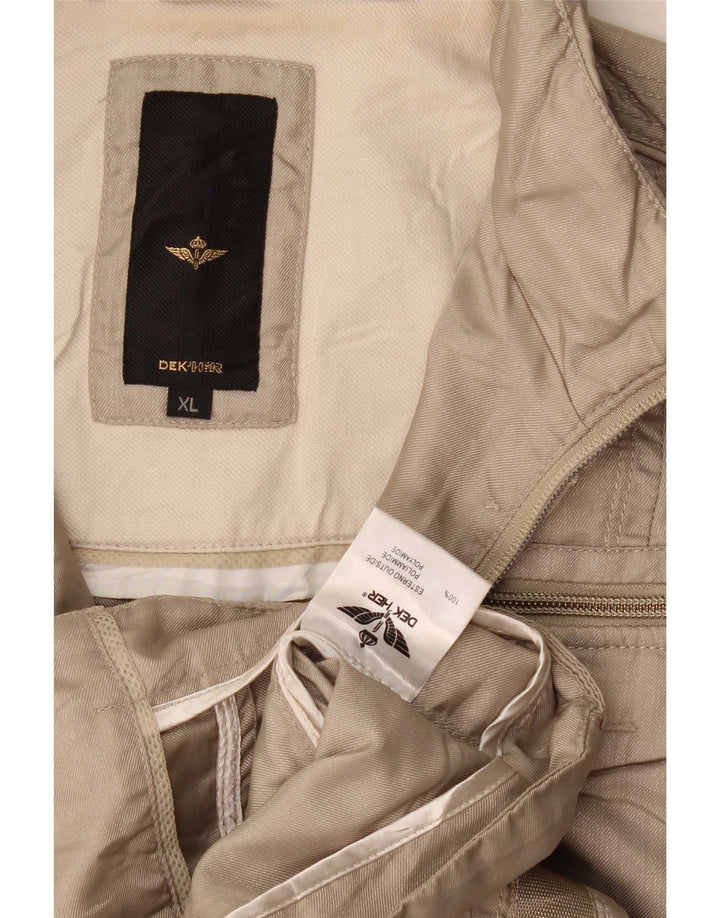Dek'Her Womens Utility-Jacke mit Kapuze UK 18 XL Beige Polyamid