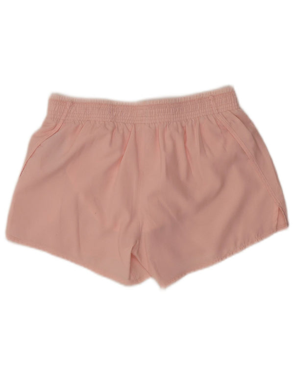 Nike Damen Dri Fit Graphic Sport Shorts UK 10 Small Rosa Polyester