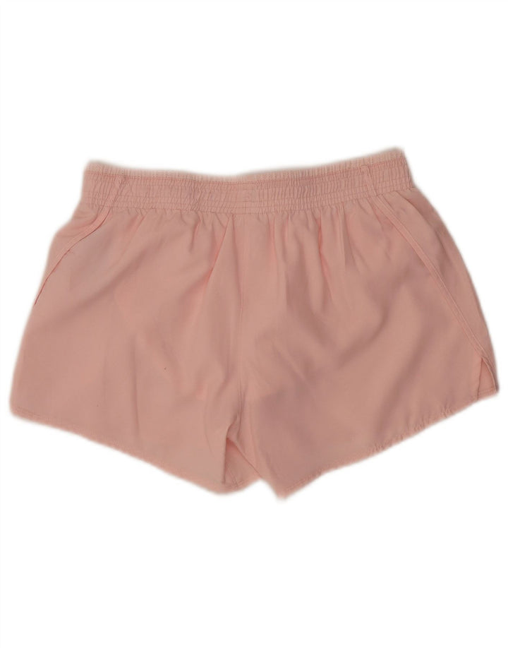 Nike Damen Dri Fit Graphic Sport Shorts UK 10 Small Rosa Polyester