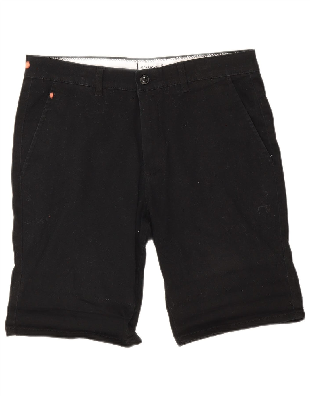Jack & Jones Herren-Chinoshorts, Größe M, W34, schwarze Baumwolle