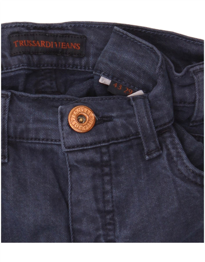 Trussardi Damen Slim Jeans W29 L34 Marineblau