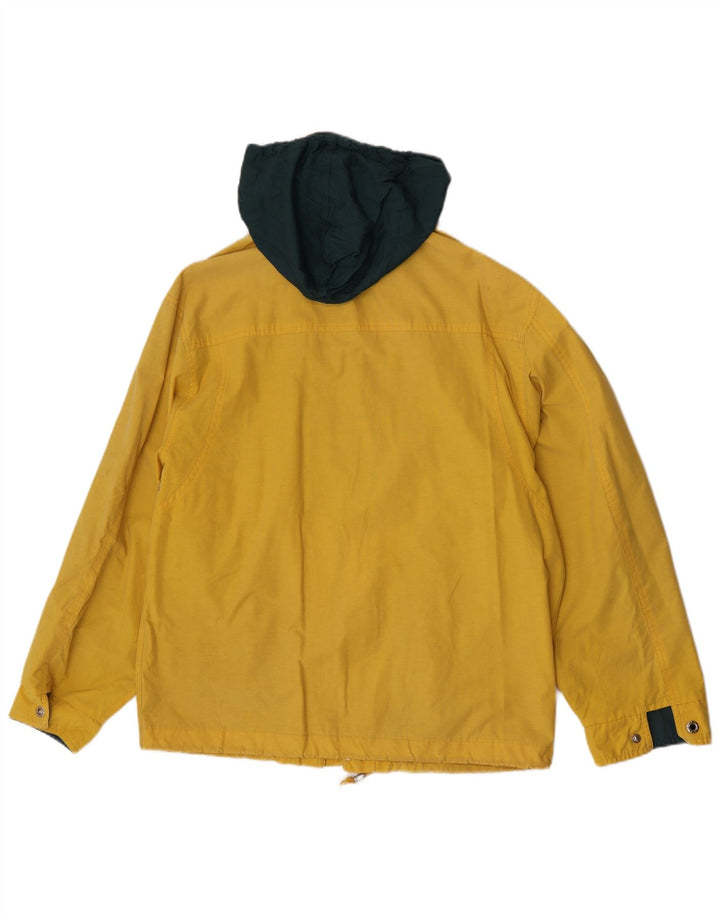 Polbot Herren-Regenjacke mit Kapuze, UK 38, Mittelgelb, Polyester