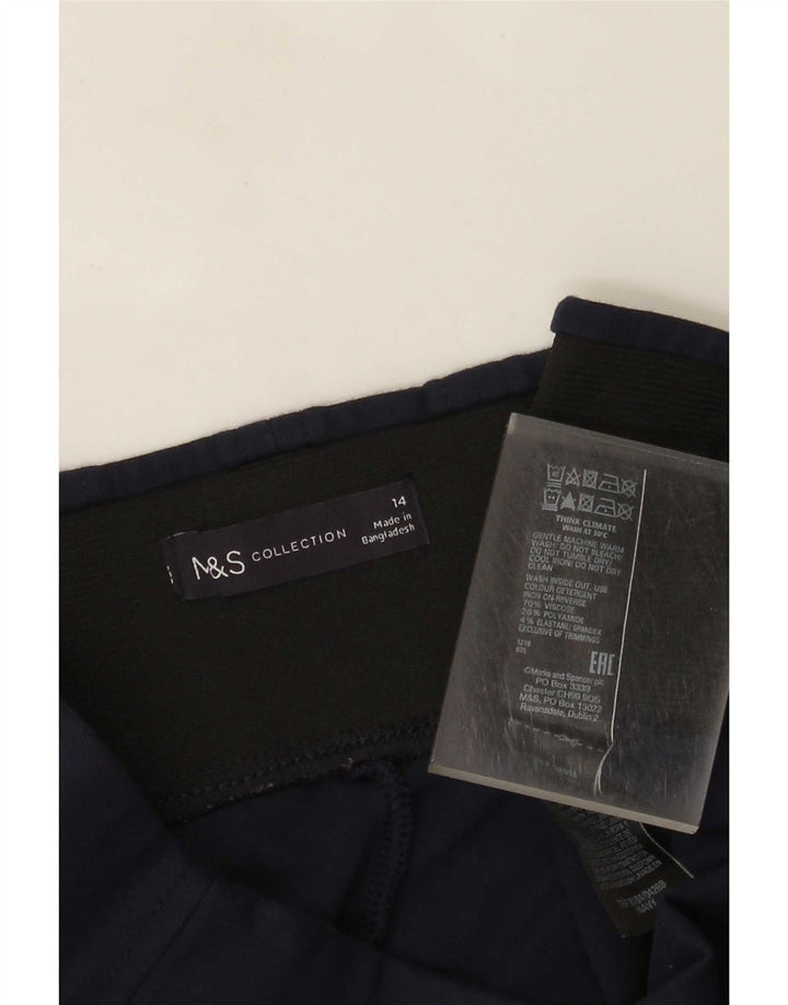 Marks & Spencer Damen Leggings UK 14 Large Marineblaue Viskose