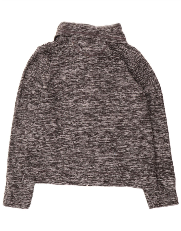 CALVIN KLEIN Damen Performance Fleecejacke UK 14 Mittelgrau meliert