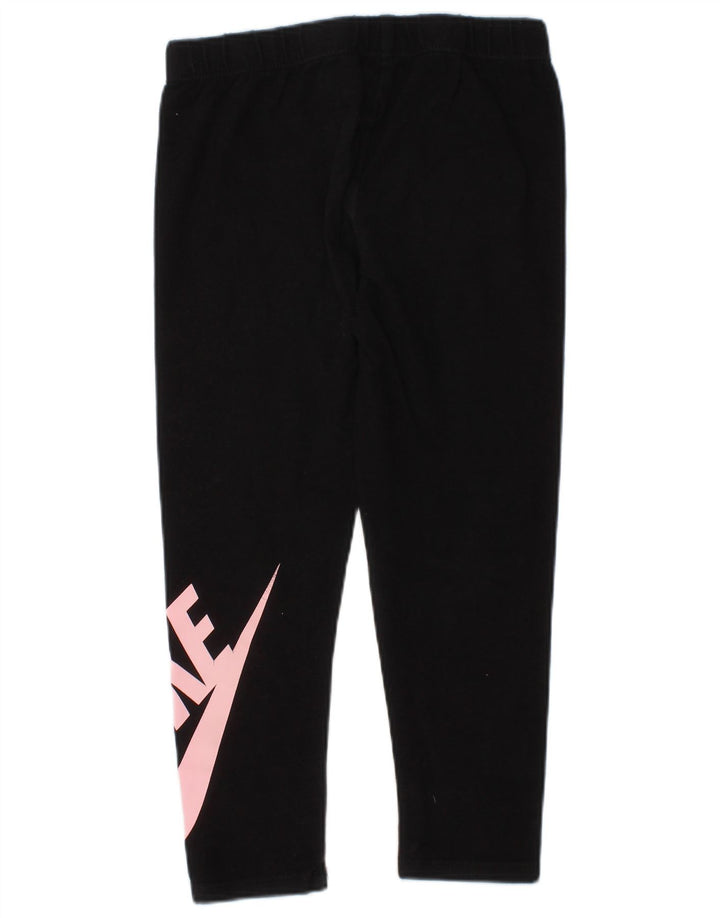 Nike Mädchen-Leggings mit Grafik, 4–5 Jahre, Größe S, Schwarz