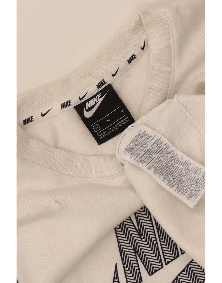 Nike Herren Grafik-Sweatshirt-Pullover Mittelweiße Farbblock-Baumwolle