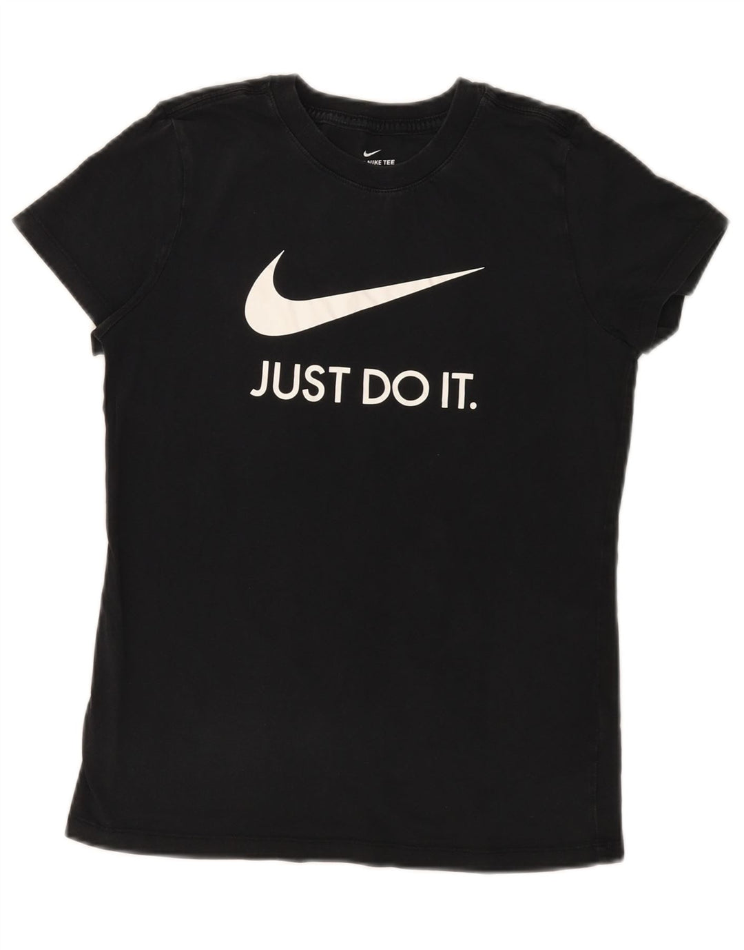 NIKE Womens Graphic T-Shirt Top UK 12 Medium Black Cotton Vintage Nike and Second-Hand Nike from Messina Hembry 