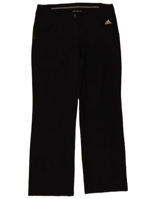 Adidas Damen Climalite Straight Hose UK 12 Medium W34 L30 Schwarz