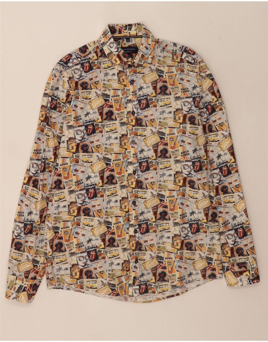 Casa Moda Herren Woodstock Hemd Größe 39/40 Medium Mehrfarbig
