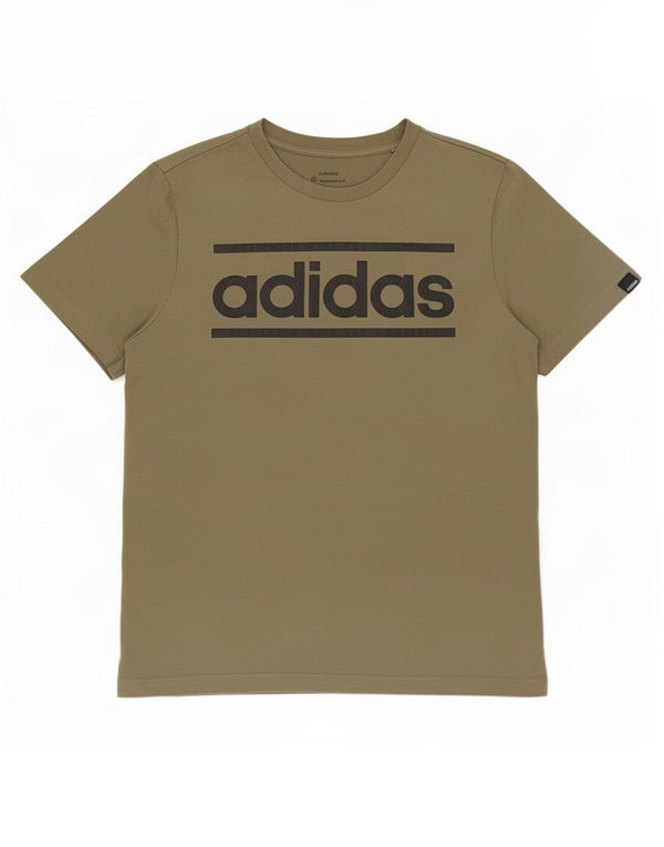 Adidas T-Shirt mit Grafik für Jungen, 13–14 Jahre, Khaki, Baumwolle