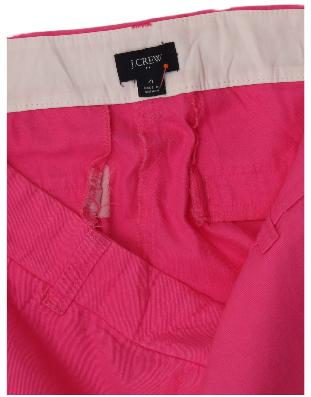 J. CREW Damen Chinoshorts US 4 Small W31 Rosa Baumwolle