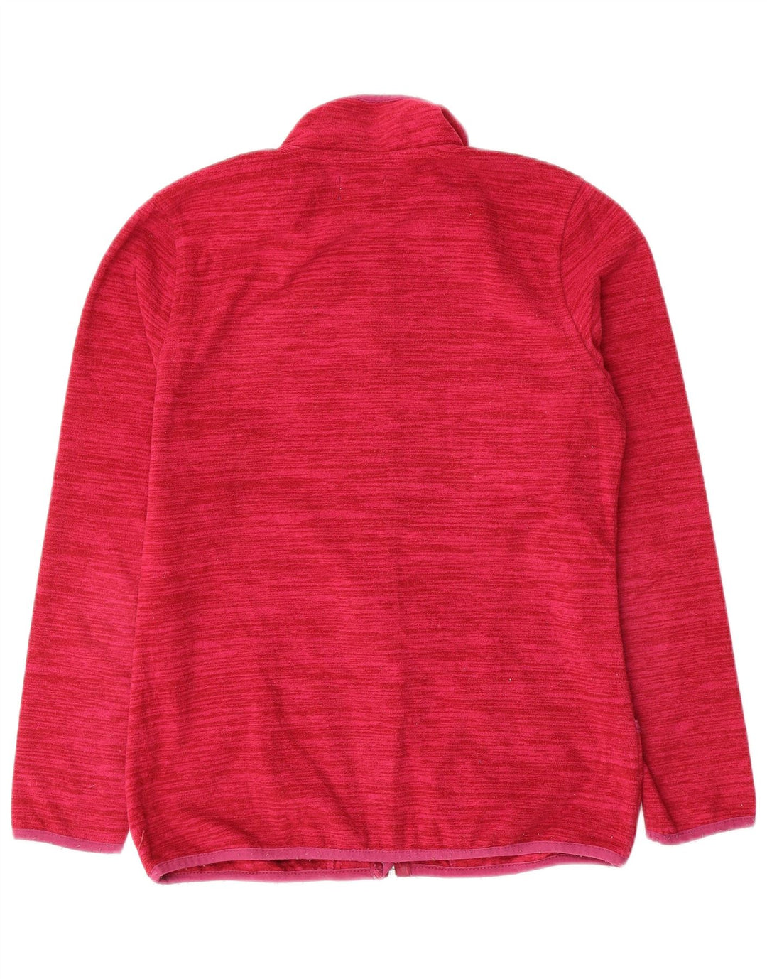 AVIREX Damen Fleecejacke UK 14 Mittelrosa Nadelstreifen Polyester