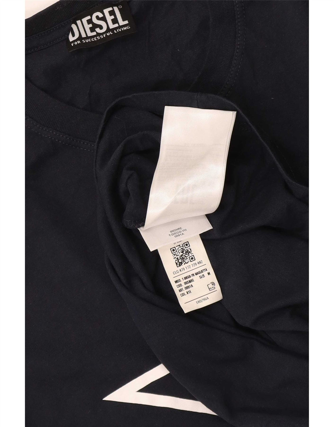 Diesel Herren-T-Shirt mit Grafik, mittlere Marineblau-Baumwolle