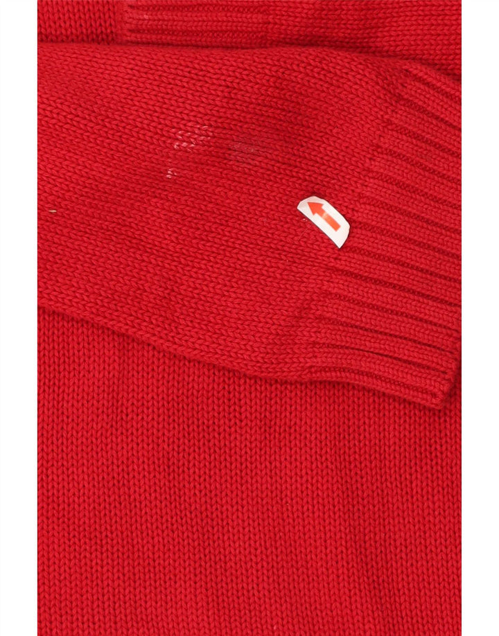 Chaps Herren-Pullover mit U-Boot-Ausschnitt, XL, rote Baumwolle