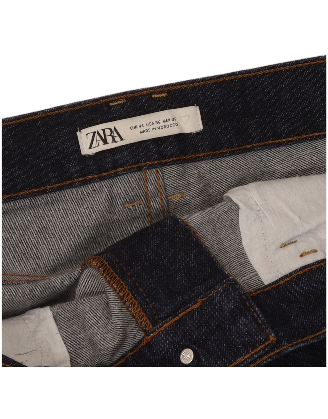 Zara Herren Slim Jeans EU 46 XL W36 L31 Marineblau