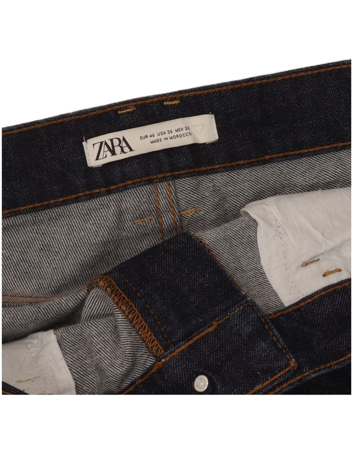 Zara Herren Slim Jeans EU 46 XL W36 L31 Marineblau