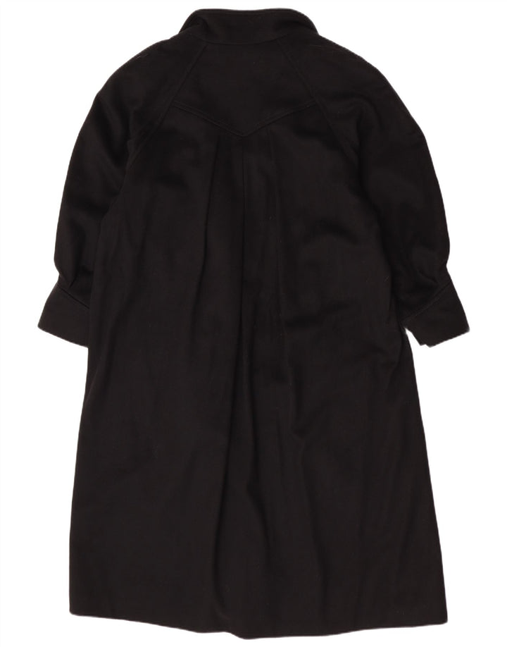Yessica Damen Zweireihiger Mantel UK 20 2XL Schwarze Wolle
