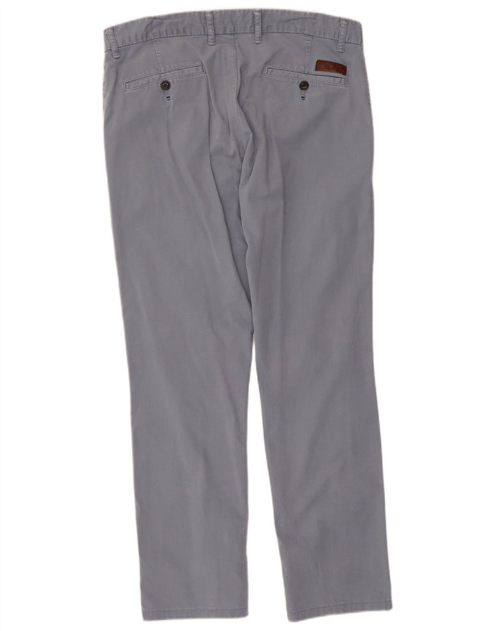 Gerade Chino-Hose für Herren von Zara, EU 44, Größe L, W34, L29, Blau