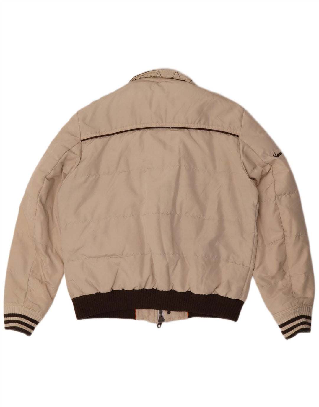 Harmont & Blaine Wattierte Herrenjacke UK 44 2XL Beige Colourblock Polyamid
