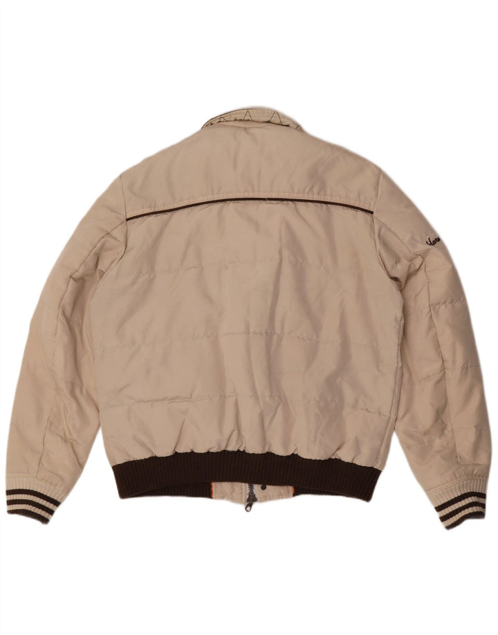 Harmont & Blaine Wattierte Herrenjacke UK 44 2XL Beige Colourblock Polyamid